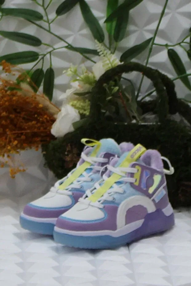 Детские ботинки для девочек на плоской подошве Mei Big Kids Phylon Vicco, Lila