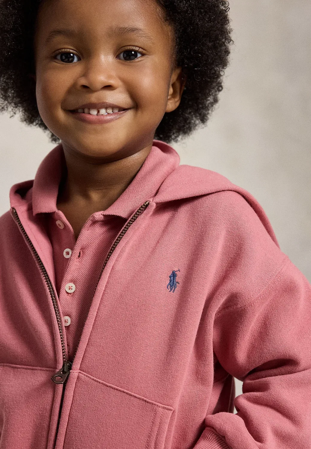 Толстовка на молнии Polo Ralph Lauren, Canvas Pink — фото 4