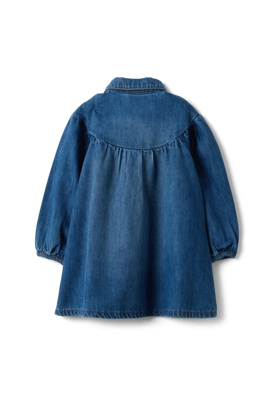 Джинсовое платье с круглым вырезом - джинсовое платье Ovs, Denim Blue — фото 2