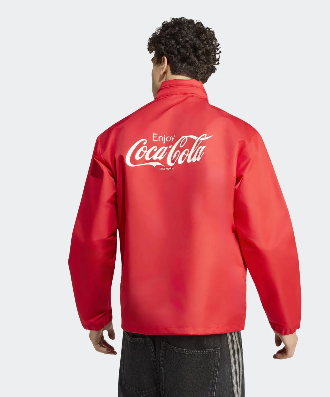 Мужская куртка из нейлона с принтом Coca-Cola Classic Sport Nike Adidas Originals, Red — фото 2