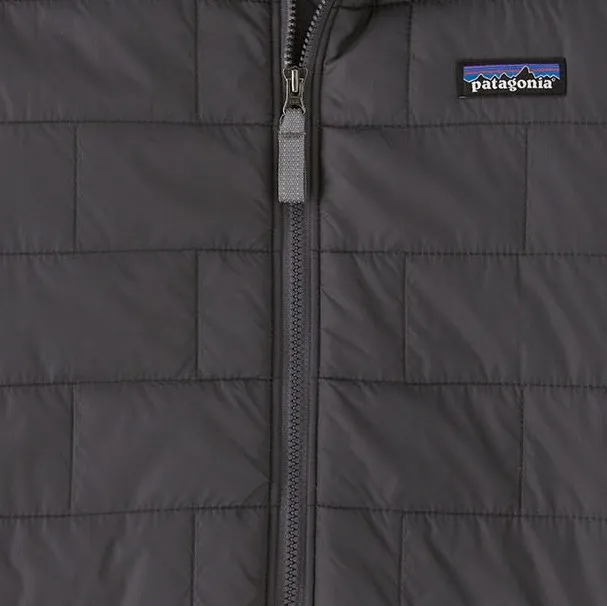 Детская утеплённая стёганая куртка Nano Puff Brick Patagonia, Forge Grey/Noble Grey — фото 3