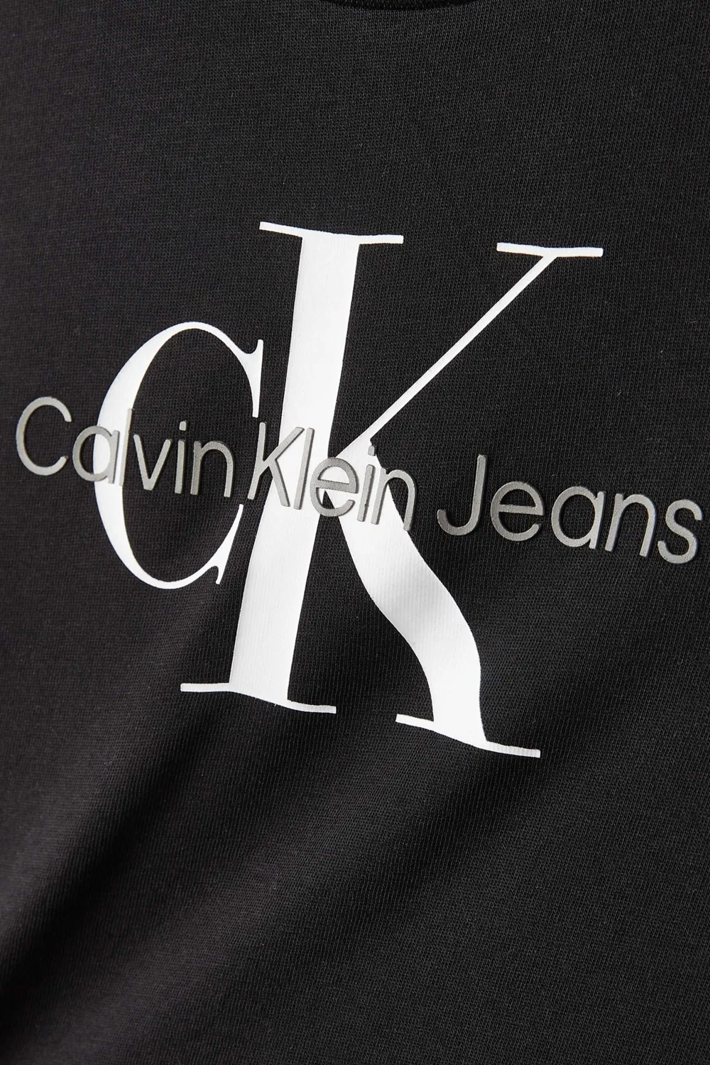 Футболка хлопковая Ck Monogram Calvin Klein, черный — фото 4