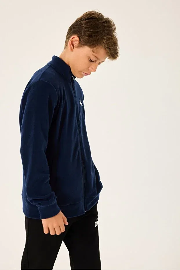 Детский кардиган для мальчиков с длинным рукавом Kappa, Navy Blue — фото 3
