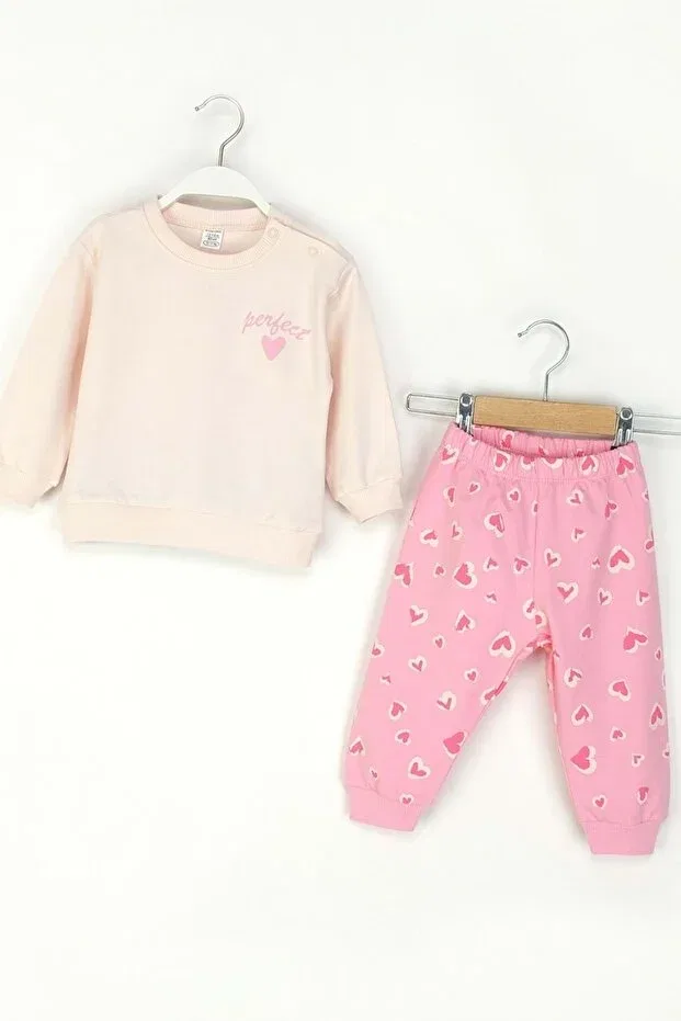 Детский спортивный костюм с принтом Girl's Heart Ww Waka Waka Kids Store, Powder — фото 4