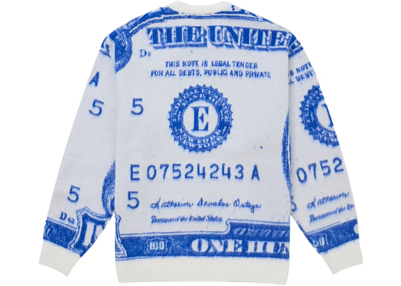 Мужской свитер с принтом Supreme Sweater, White — фото 2