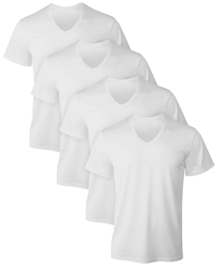 

Мужские сетчатые футболки X-Temp с V-образным вырезом — 4 упаковки Hanes, мультиколор