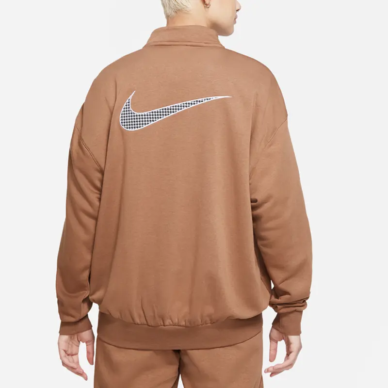 Свитшот Женский Ancient Brown/White Nike, Ancient Brown/(White) — фото 4