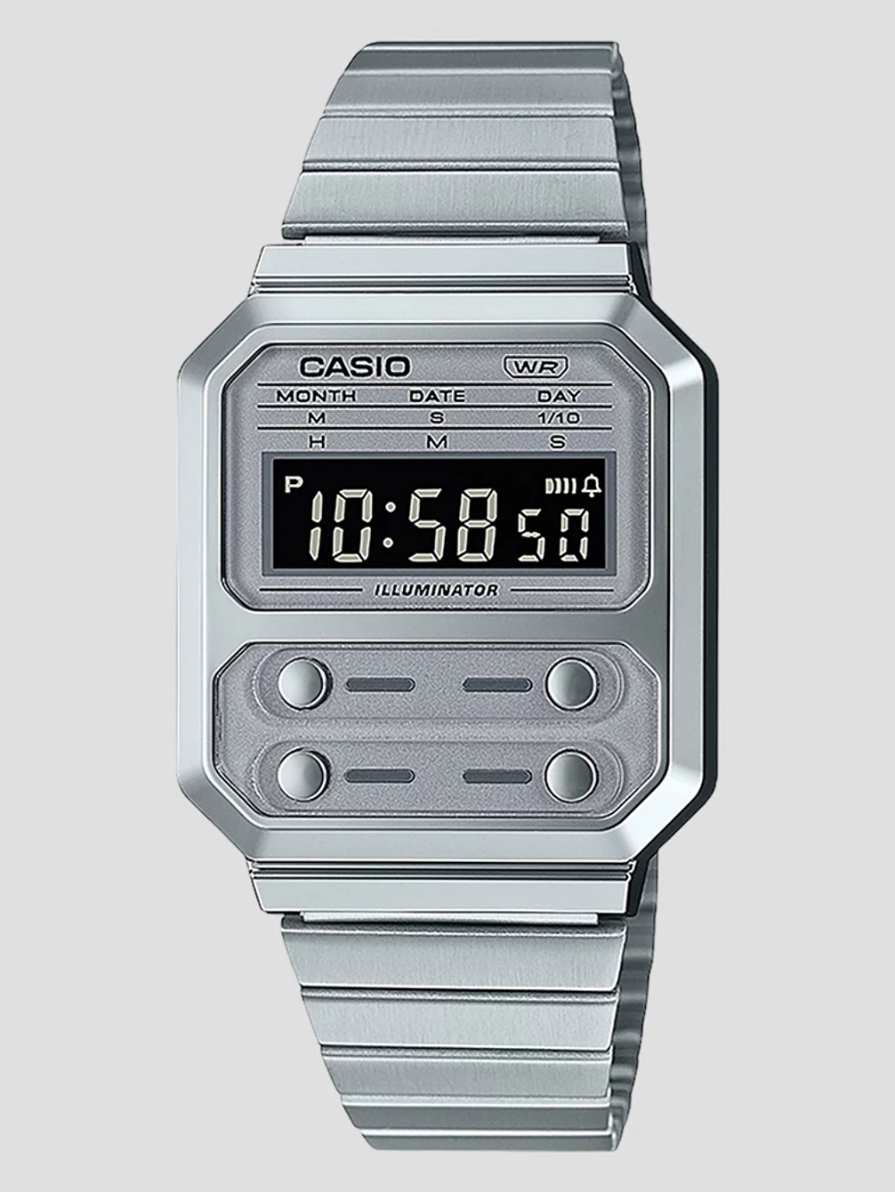 

Часы A100WE-7BEF Casio, серебряный