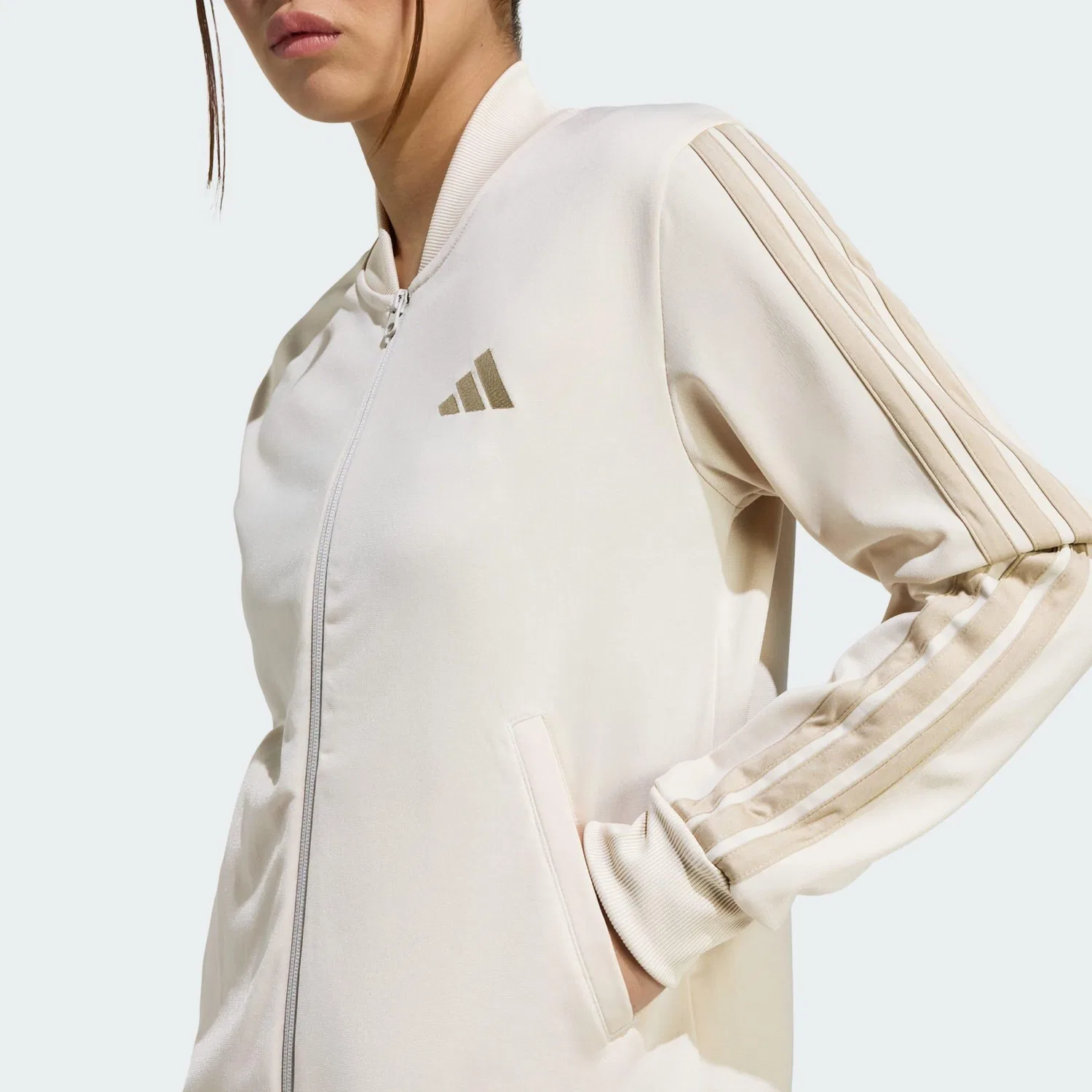 Мужской спортивный костюм с принтом DAYREADY TRAININGSANZUG Adidas, Cremefarben — фото 4