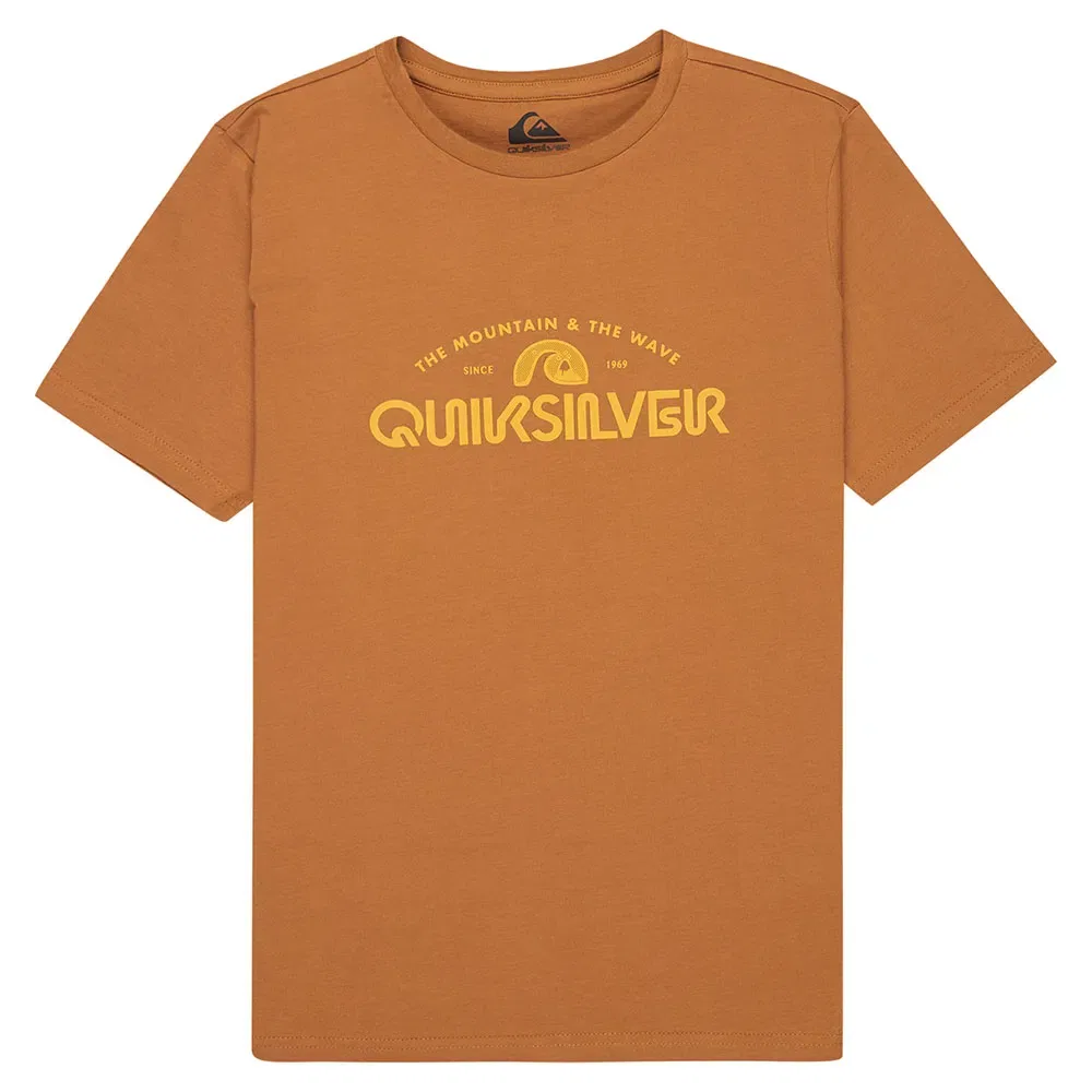 Футболка с коротким рукавом Ev Corpo Classic Quiksilver, коричневый