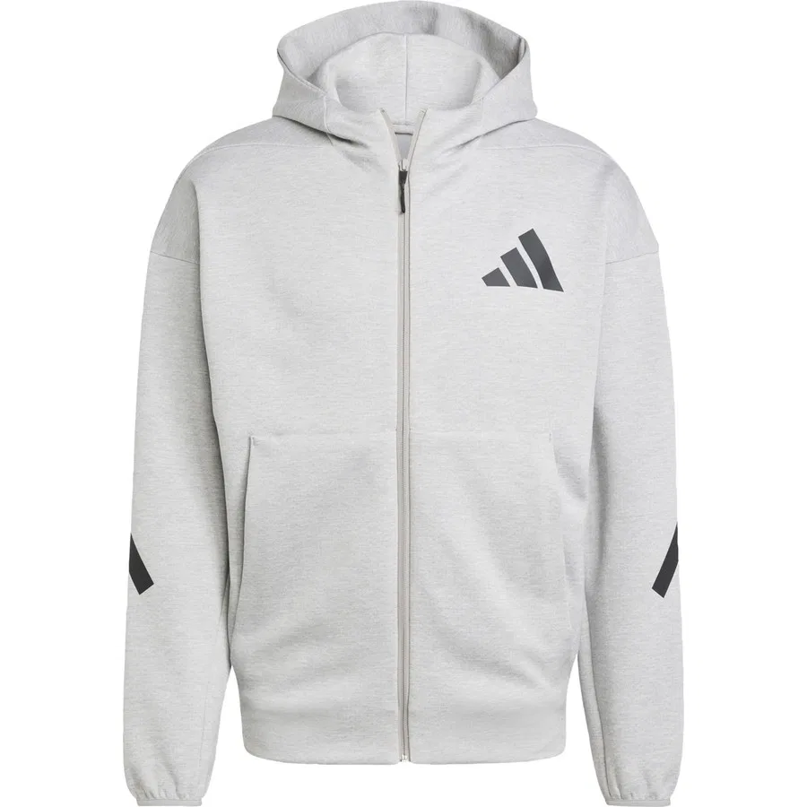 Худи мужское с капюшоном и полной застежкой-молнией Sportswear JF2450 Z.N.E. adidas, Черный — фото 3
