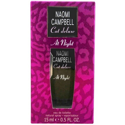 

Туалетная вода Naomi Campbell Cat Deluxe at Night, натуральный спрей, 15 мл