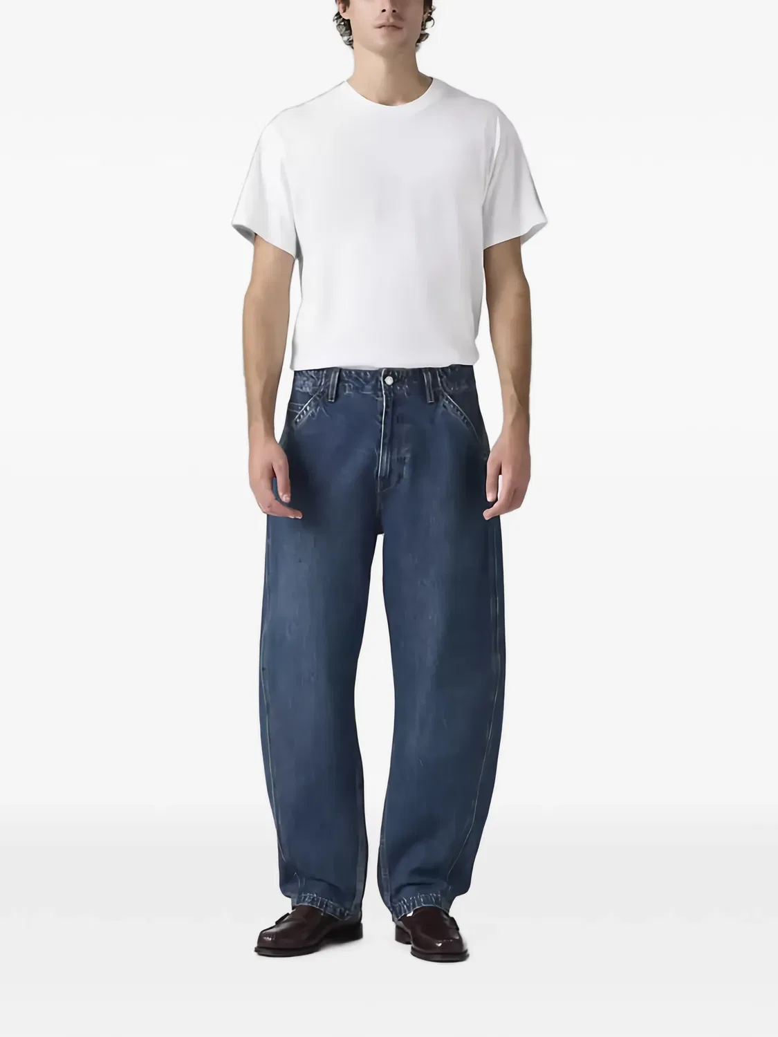 Джинсы Baggy Barrel с контрастной строчкой Levi'S, синий — фото 2