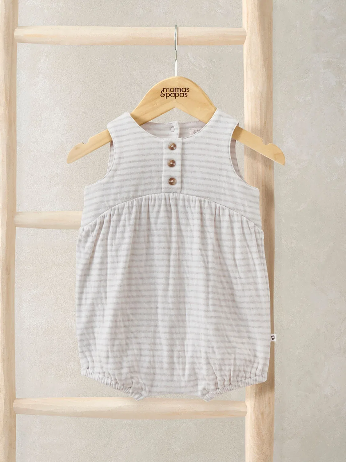 Ромпер Mamas & Papas Shortie Romper, серый