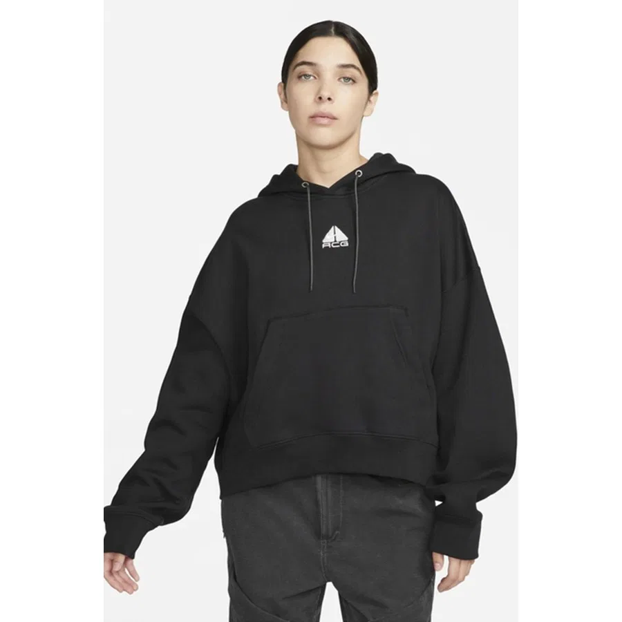Женский свитшот с капюшоном из флиса Nike ACG Therma-Fit Loose Fit Tuff Knit, Черный