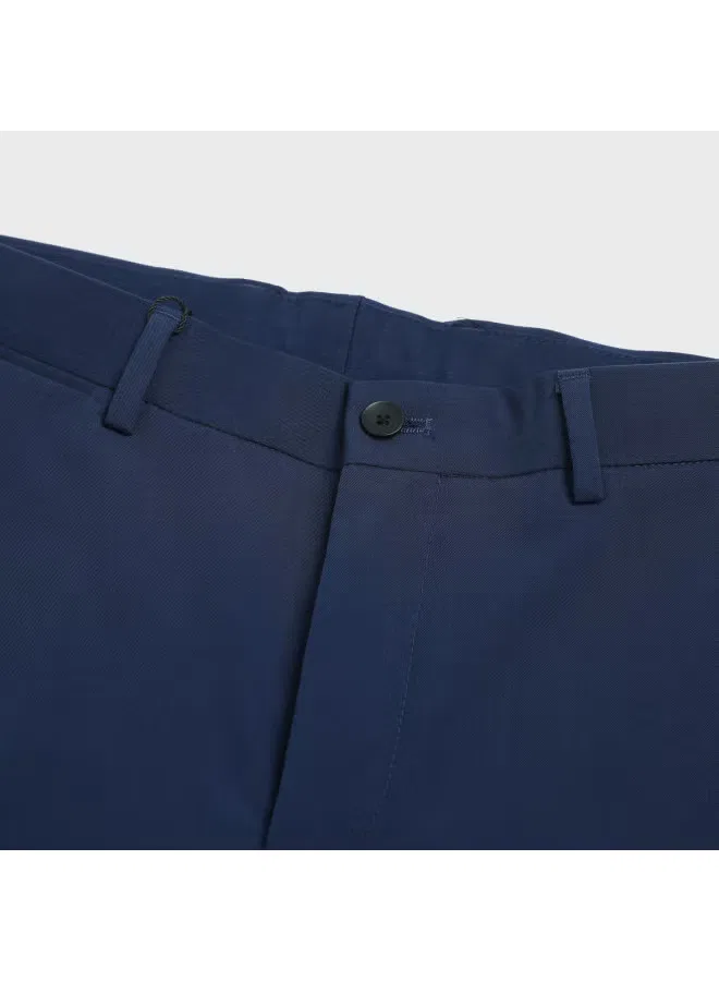 Брюки прямые деловые мужские Zara, темно-синий — фото 4