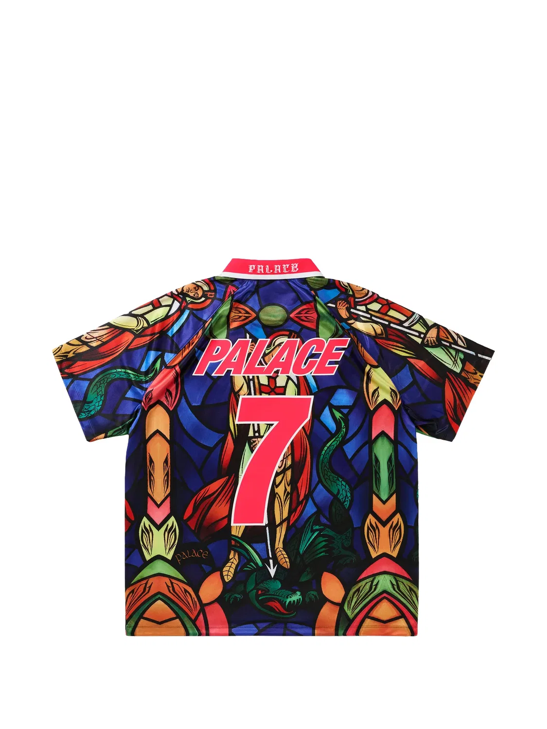 Топ England с графичным принтом из коллаборации с Palace Nike, синий — фото 2