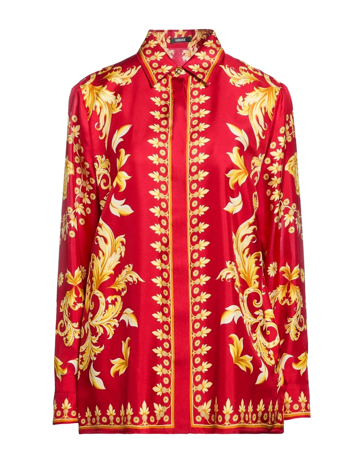 Женская рубашка с принтом Versace, красный
