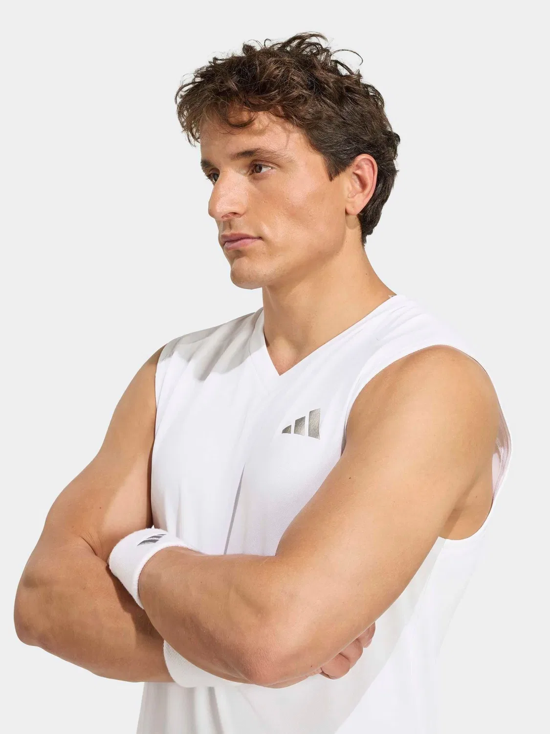 Футболка без рукавов Tennis Climacool adidas, белый — фото 4