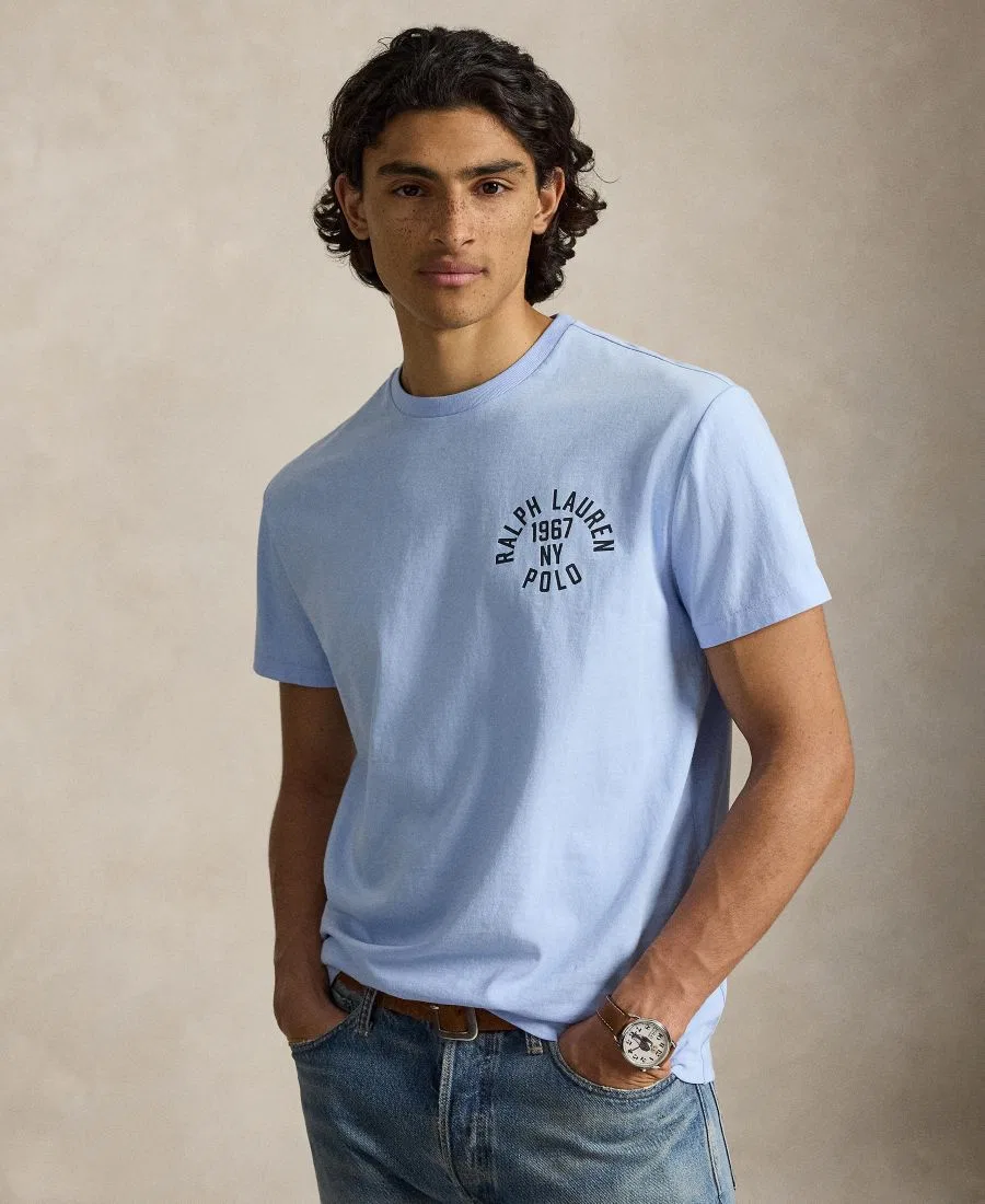 Мужская футболка с принтом Polo Ralph Lauren, Office Blue