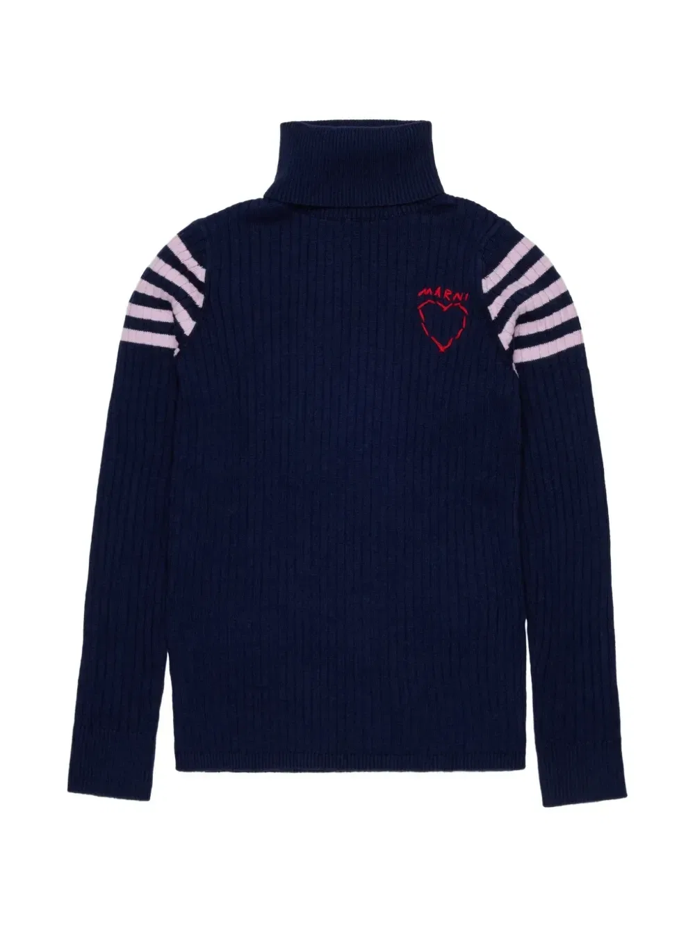 Водолазка в рубчик Marni Kids, синий