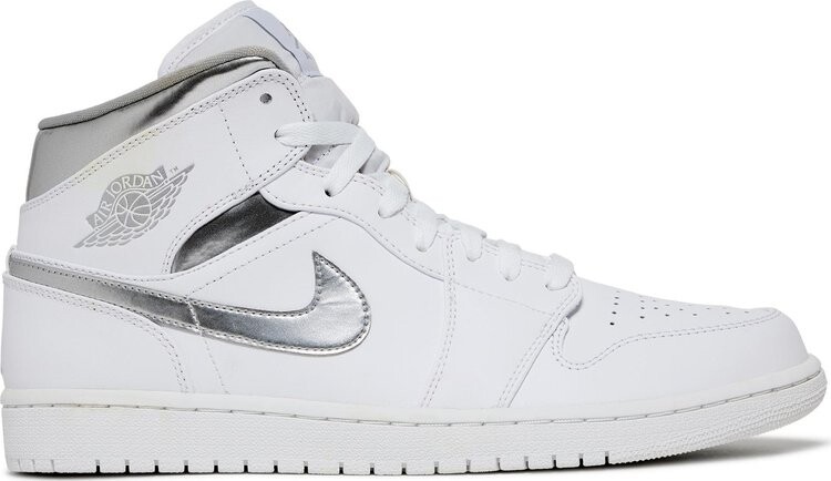 

Кроссовки Air Jordan 1 Retro Mid Pure Money, белый, Белый;серый, Кроссовки Air Jordan 1 Retro Mid Pure Money, белый