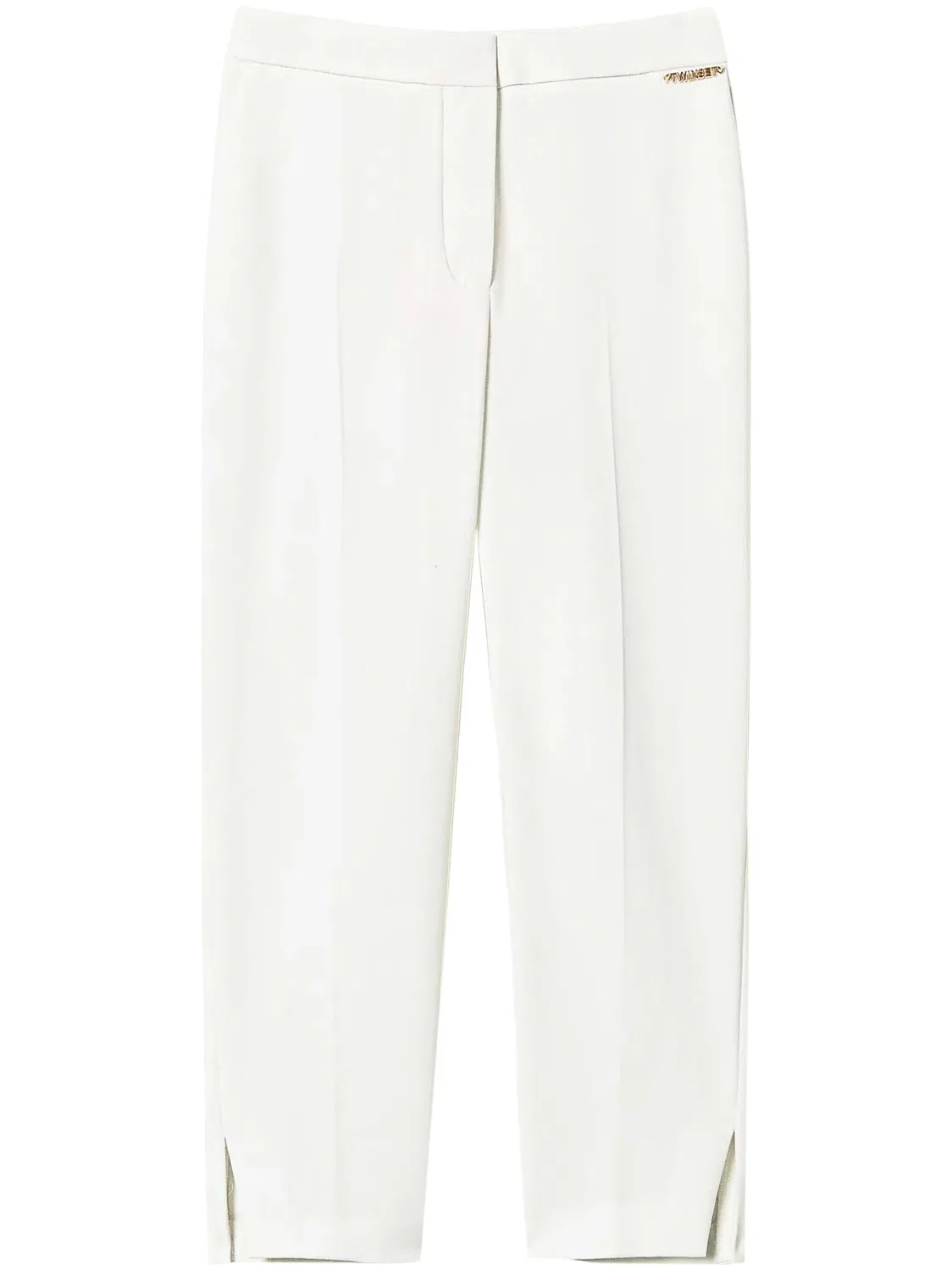 TWINSET Креповые брюки белые