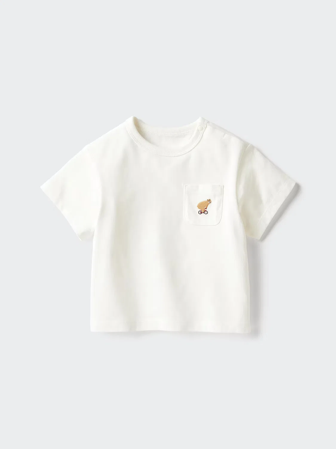 Футболка Uniqlo Airism, хлопковая, кремовый