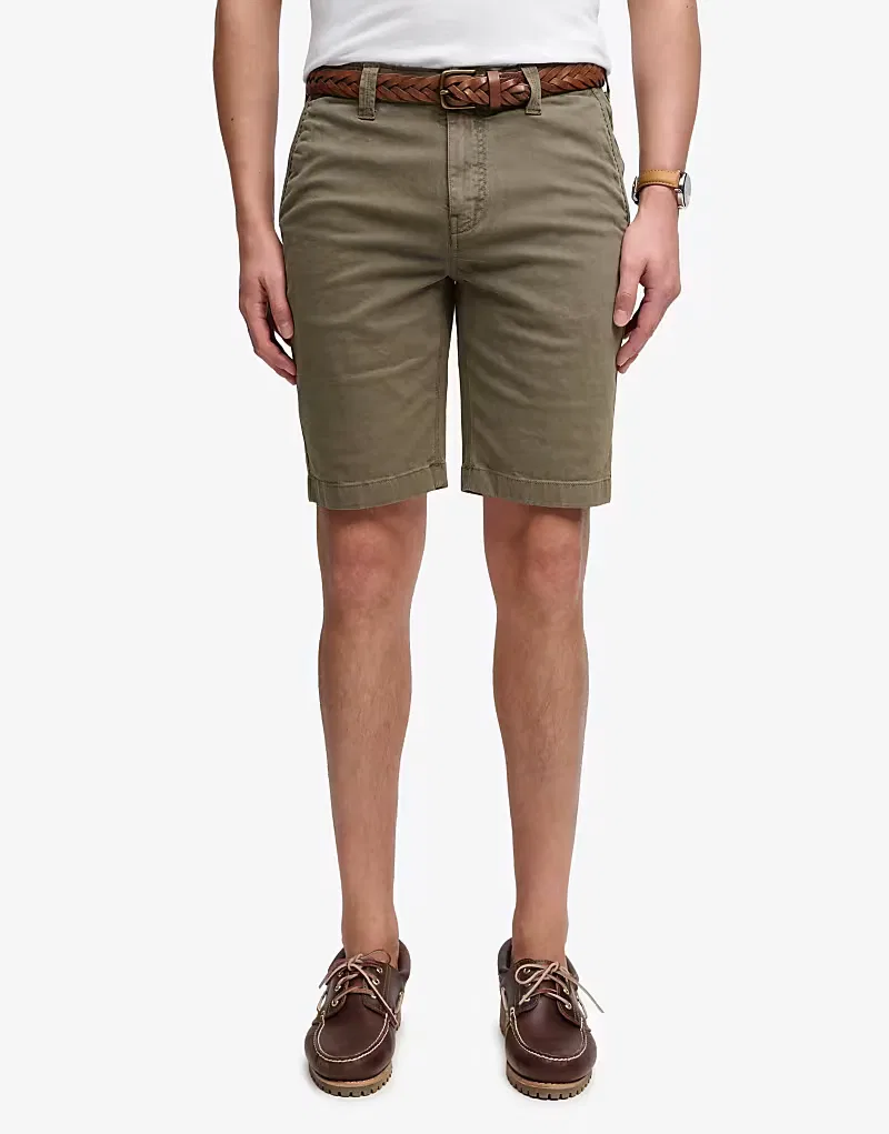 Шорты-чиносы Superdry Utility луковый лук — фото 4