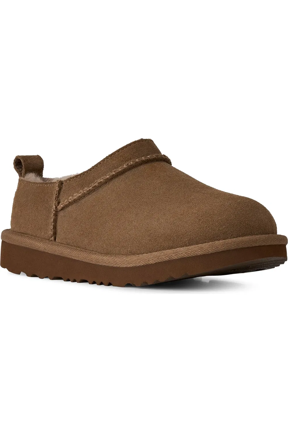 Детские тапочки водоотталкивающие Classic Micro Leather UGG, Light Bronze