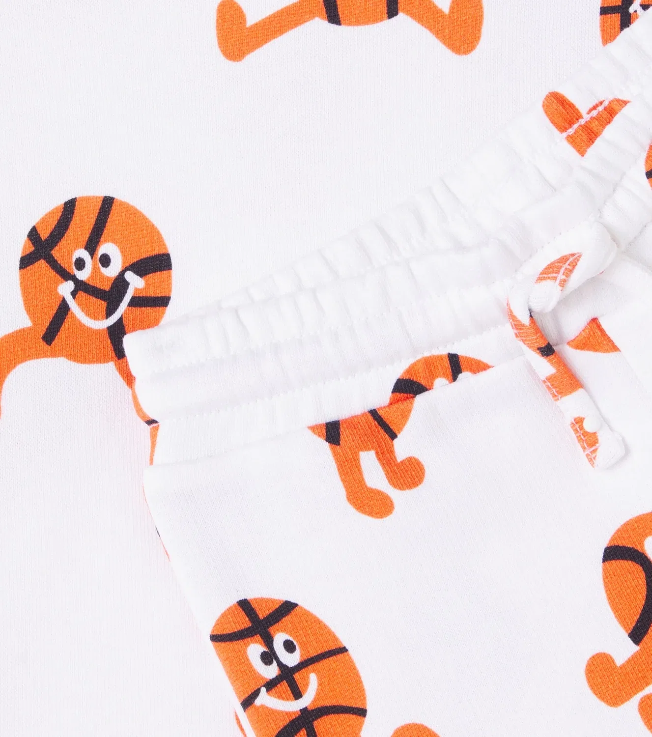 Комплект из толстовки и шорт с принтом Stella Mccartney Kids, белый — фото 4