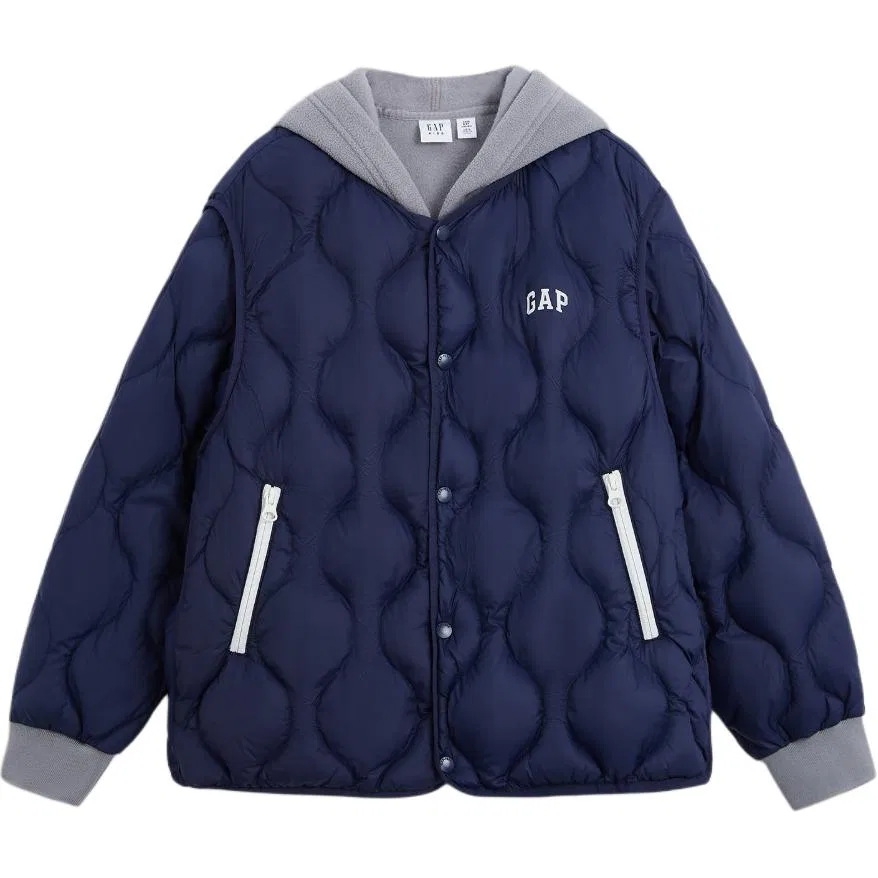 Детский пуховик с капюшоном GAP, Marine Blue