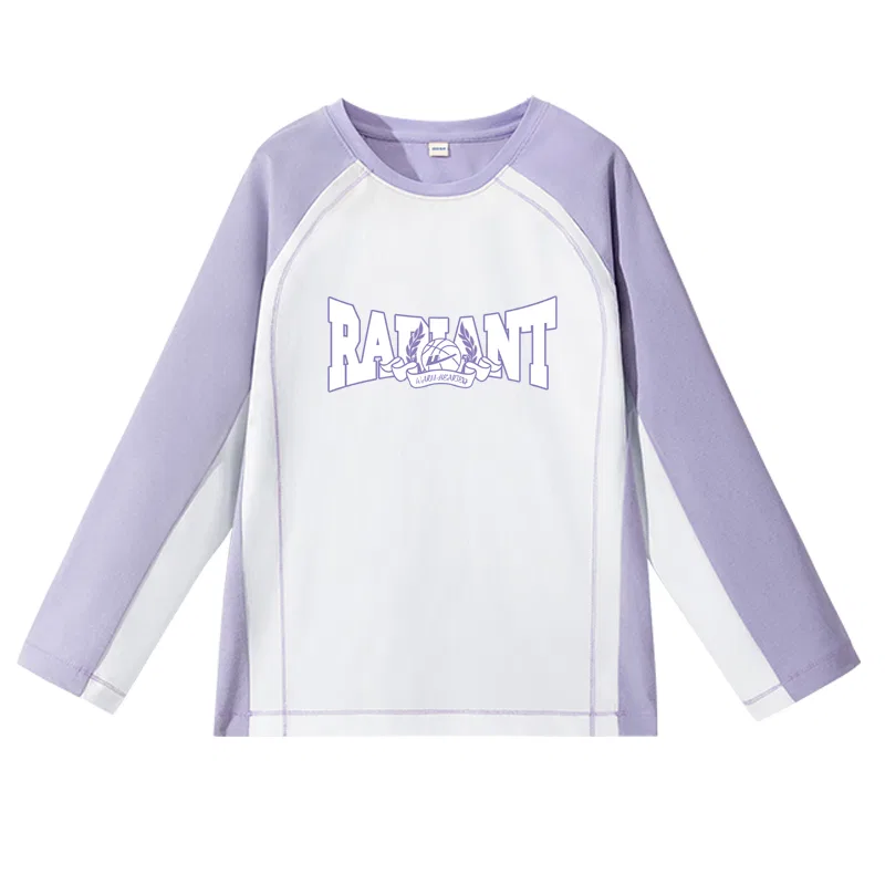 Детская футболка с круглым вырезом Light Purple/H White Purple WARRIOR