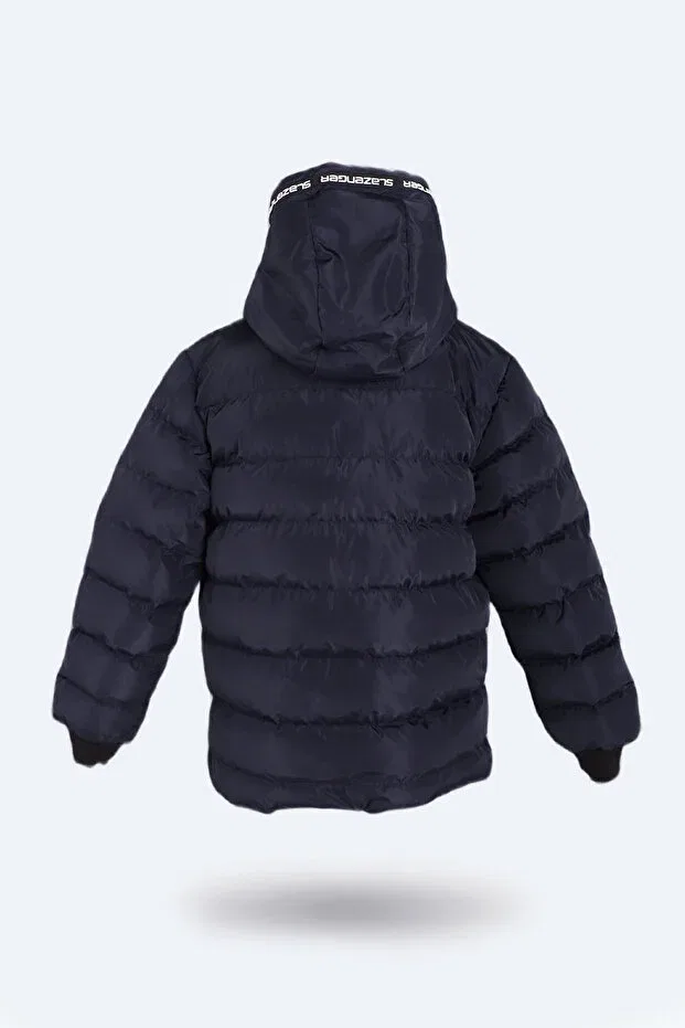Детское пальто для девочек зимнее Captain Slazenger, Navy Blue — фото 2
