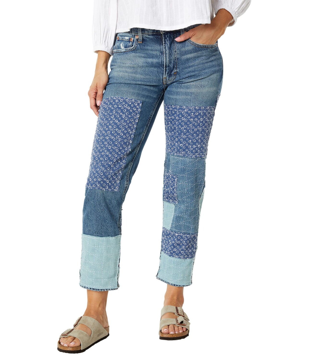 

Джинсы Lucky Brand, Mid-Rise Boy Jeans in Cinematic