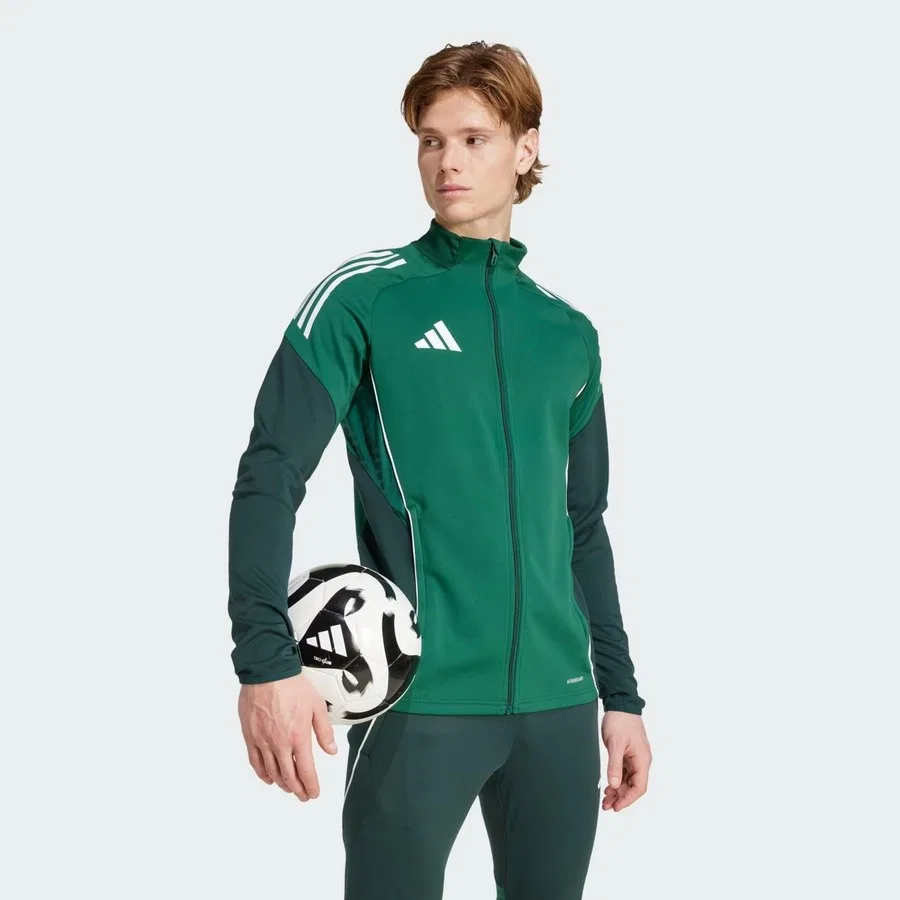 Спортивный свитшот с длинным рукавом Tiro 25 adidas, Зеленый — фото 3