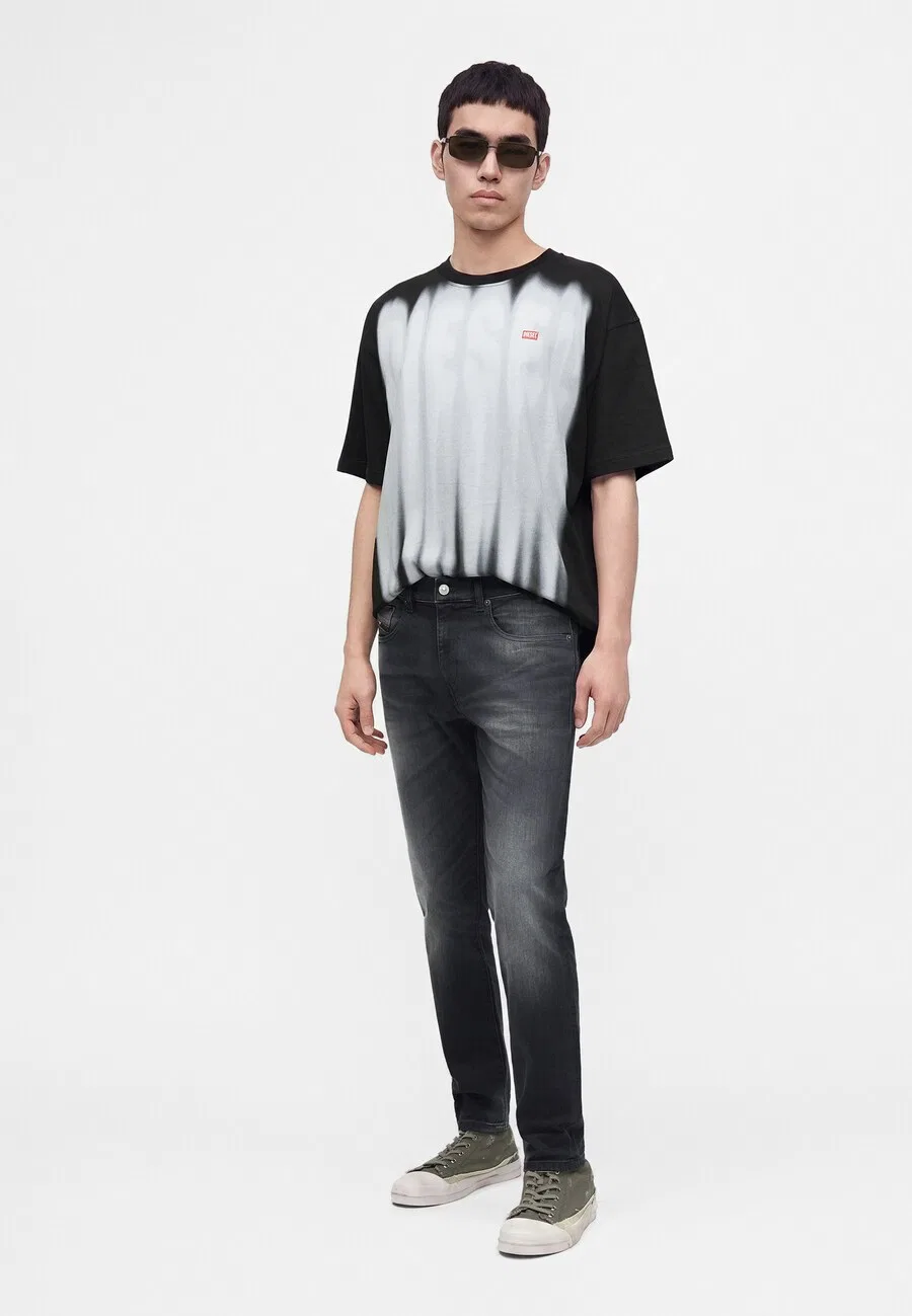 Джинсы DIESEL Slim fit '2019 D-STRUKT' из черного денима — фото 4