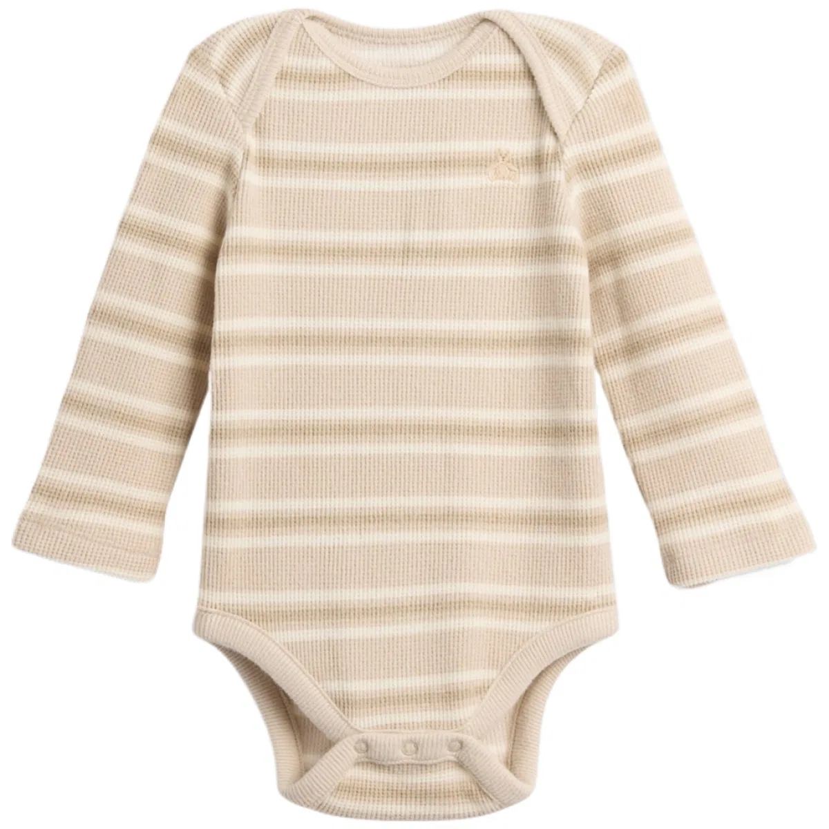 Детский боди-комбинезон в полоску GAP, Beige Yellow Stripes