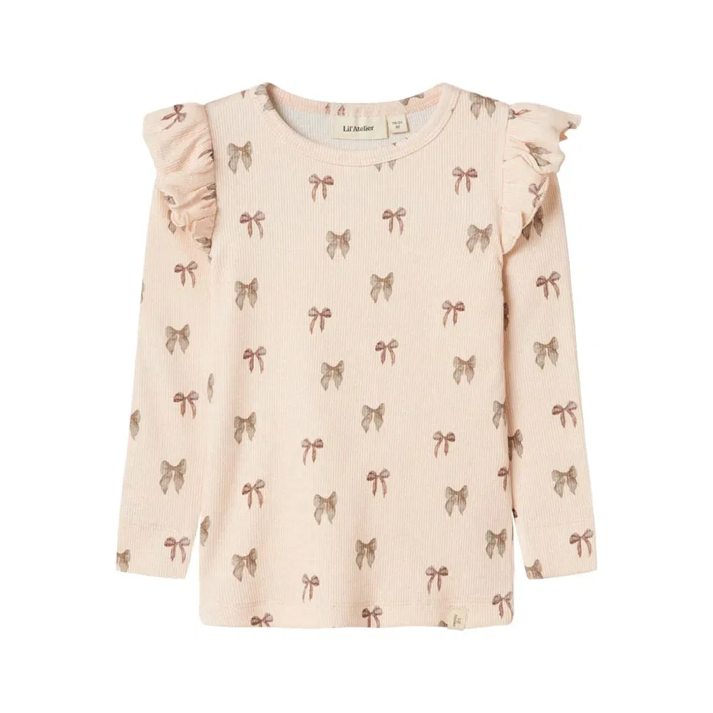 Футболка с длинным рукавом Gavo Eko Slim Lil´ Atelier Name It, бежевый