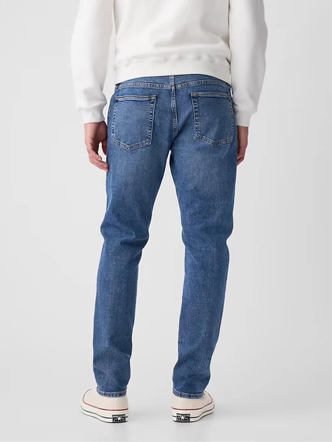 Джинсы зауженные Slim Fit Comfort Stretch Tapered Gap, синий — фото 2