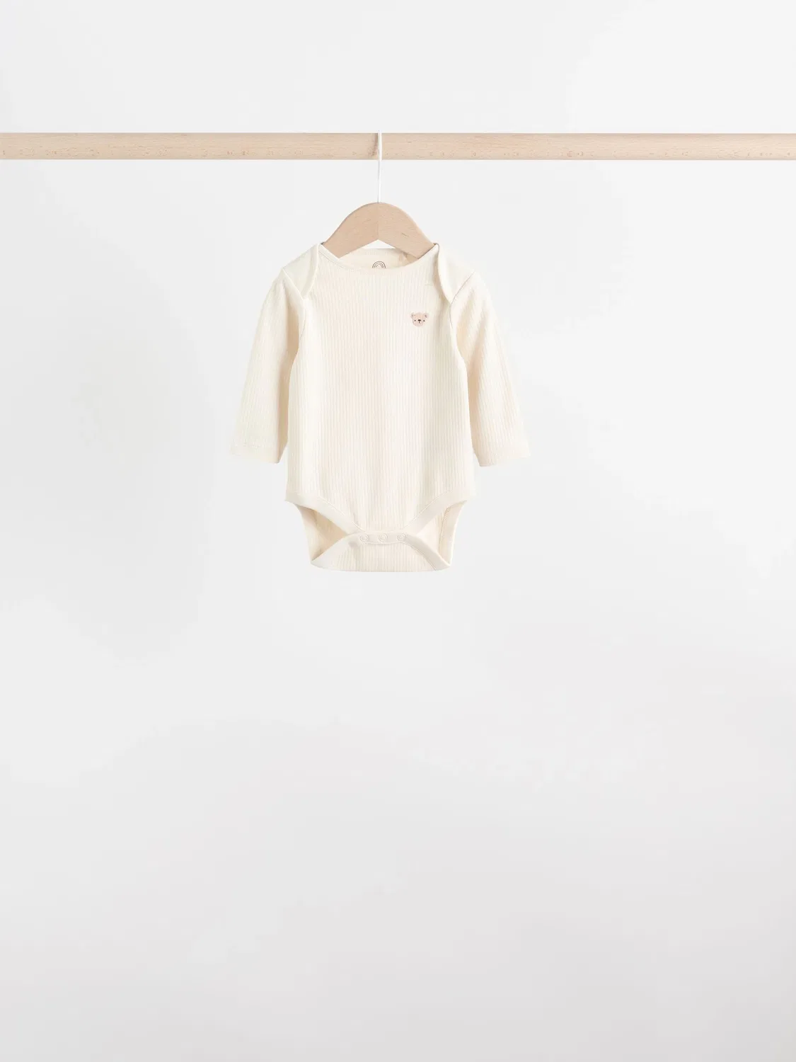 Боди с длинным рукавом, Neutral Bear Next, Бежевый — фото 2
