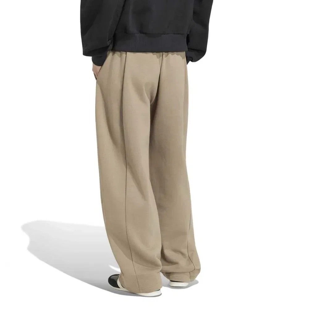 Джоггеры флисовые Adidas Essentials Contemporary Fleece Barrel, бежевый — фото 2