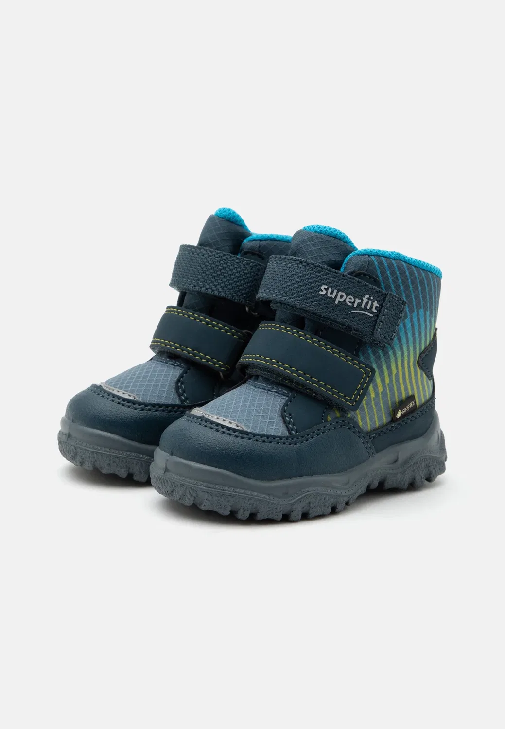 Зимние ботинки Gore-Tex Husky с широкой посадкой Superfit, Blau/Gelb — фото 2