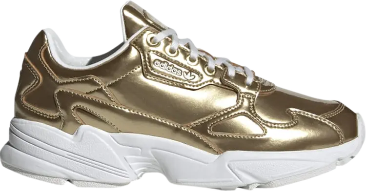 Кроссовки Adidas Wmns Falcon 'Gold Metallic', золотой — фото 2