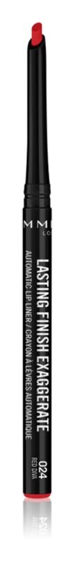 

Автоматический карандаш для губ Rimmel Lasting Finish Exaggerate, оттенок 024 Red Diva 0,25 г