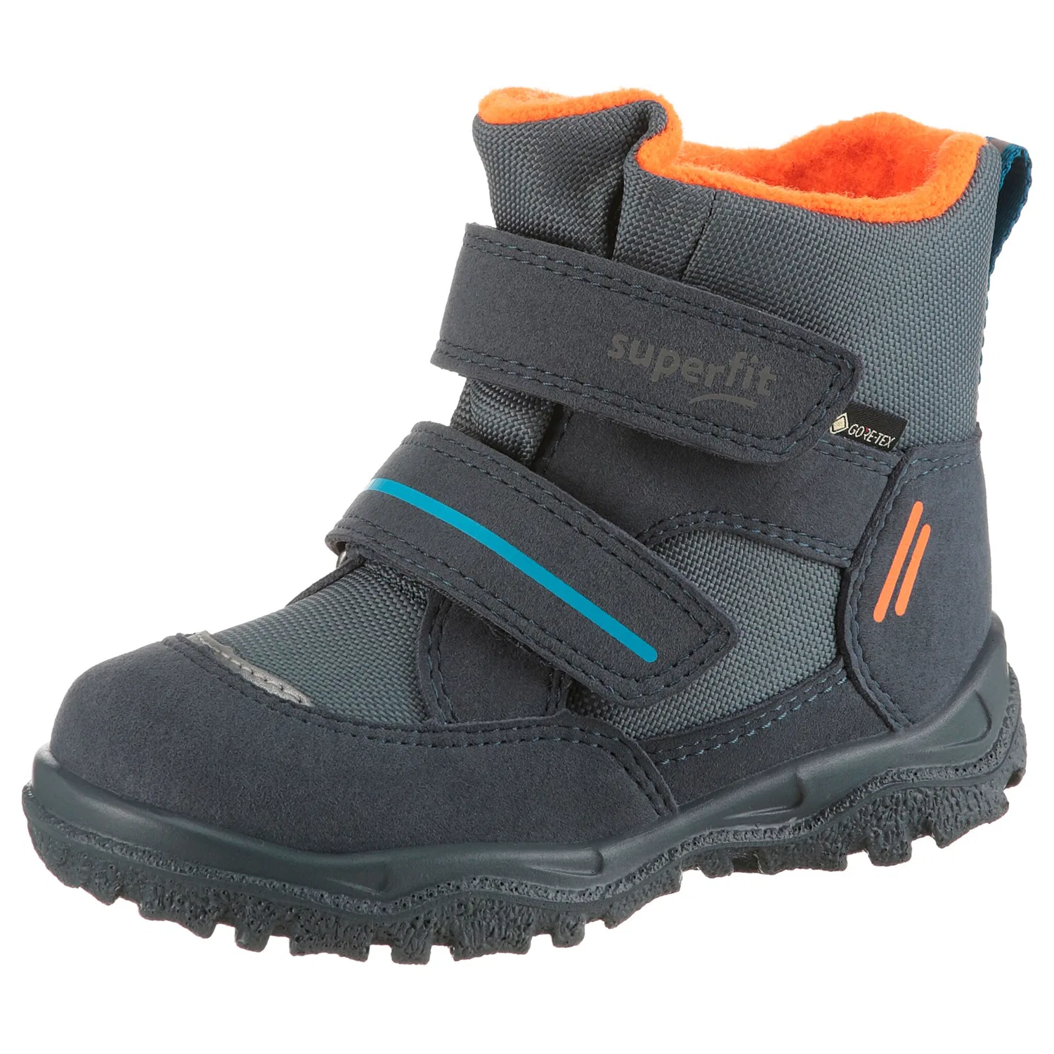 Детские зимние ботинки с мембраной GORE-TEX Superfit, Blue-Orange