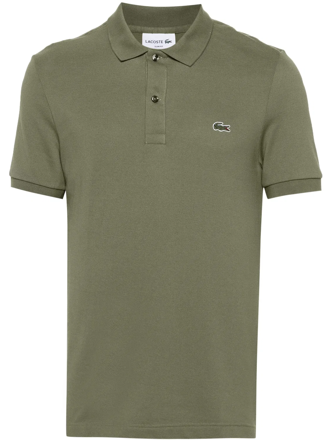 Поло с логотипом Lacoste, хаки
