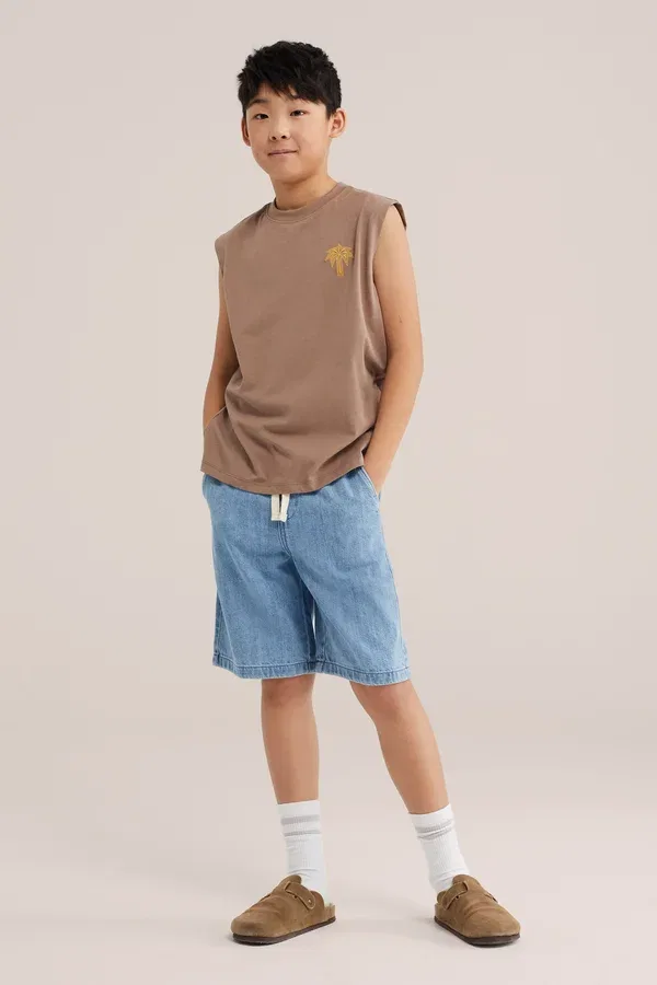 Топ с принтом Top We Fashion, brown, коричневый