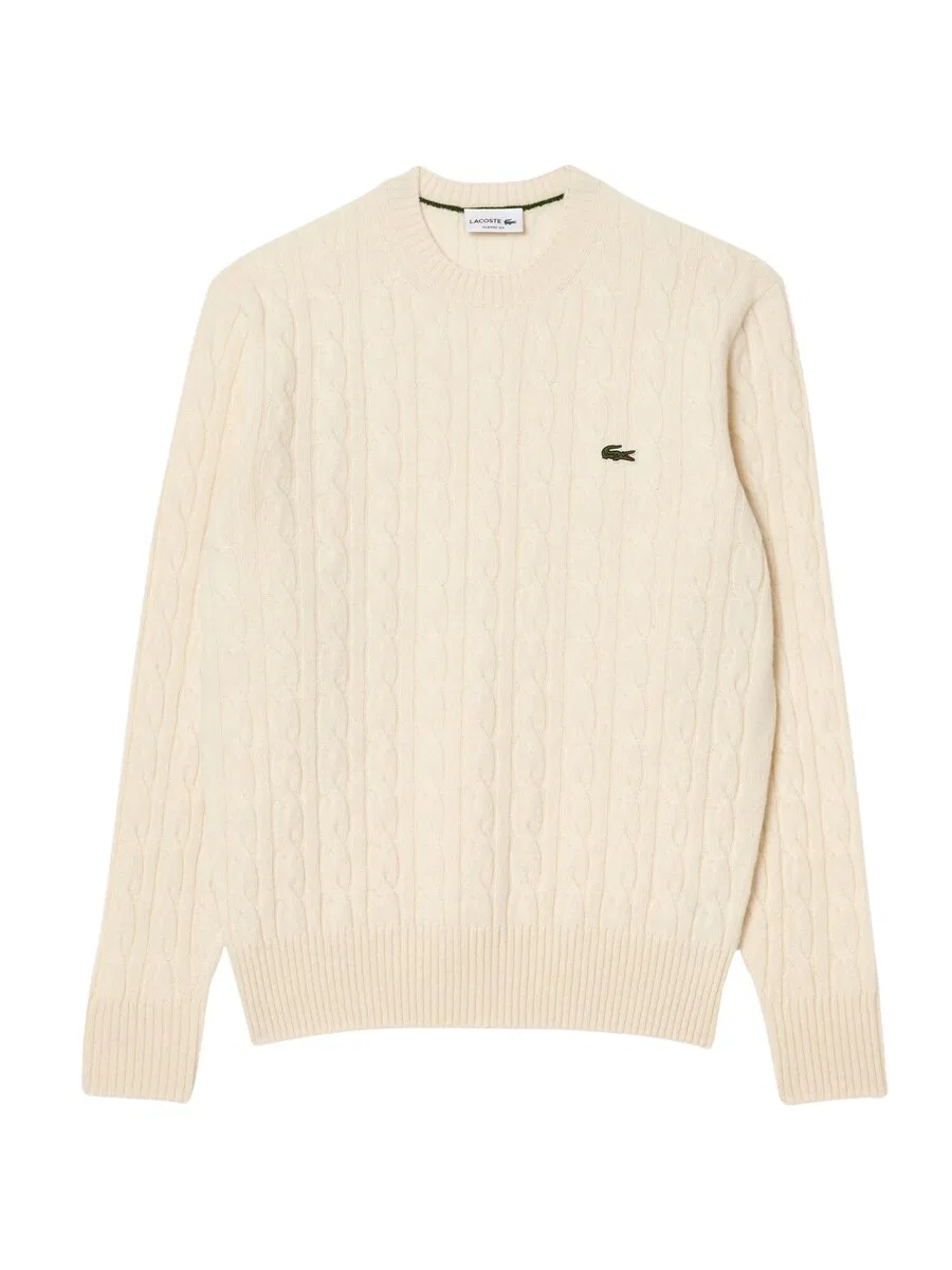 Свитер LACOSTE бежевого цвета