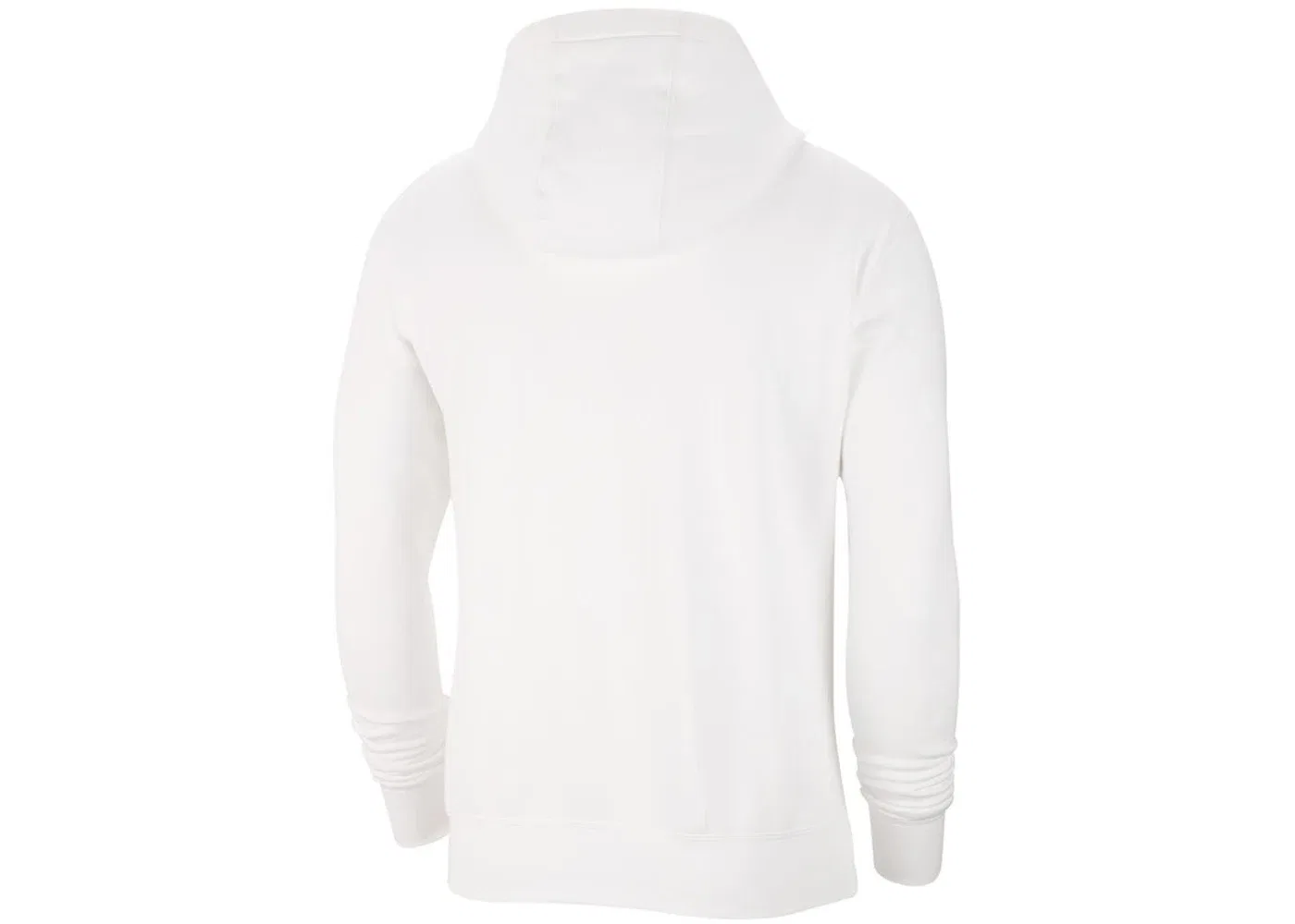 Мужская худи на молнии с длинным рукавом Nike Club Fleece, White/White/Black — фото 2